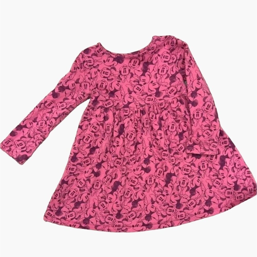 Disney Jumping Beans Minnie Mouse Girls Dress 24M Limited Edition Pink Long Slee